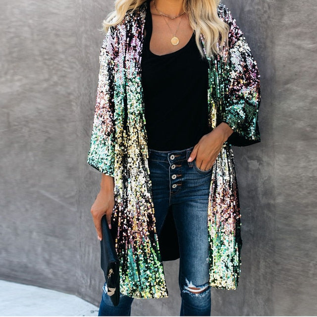 Pari Women's Sequin Duster