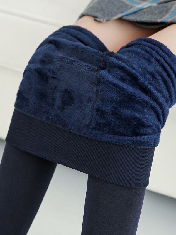 SVOKOR Winter Leggings Knitting Velvet Leggings High Elastic Thicken Warm Pants Skinny Pants For Women Leggins Comfortable