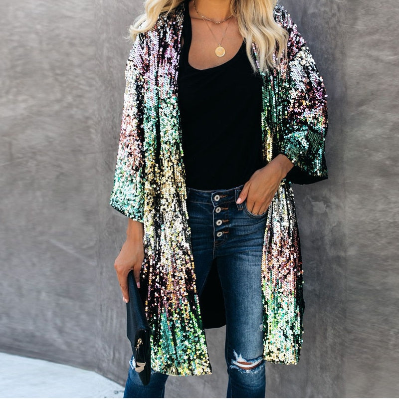 Pari Women's Sequin Duster