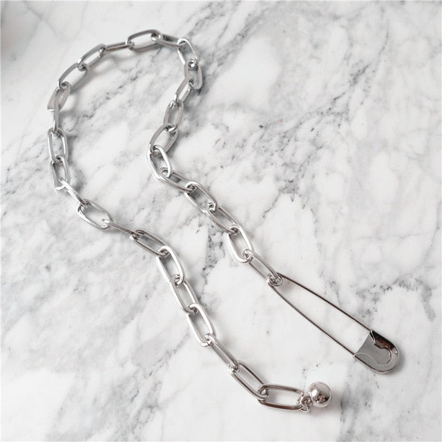 Paperclip Lariat Necklace