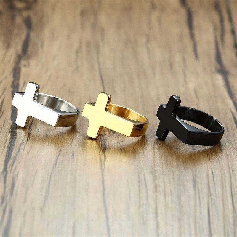Retro Cross Ring