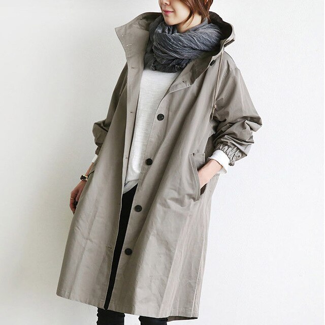 Margherite Hooded Women's Trenchcoat