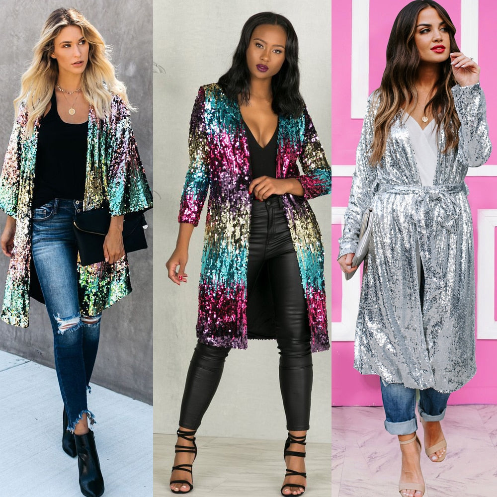 Pari Women's Sequin Duster