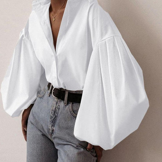 Callas Women's Puff Sleeves Shirt