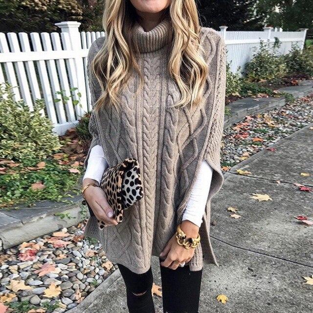 Alice Cable Knit Turtleneck Sweater