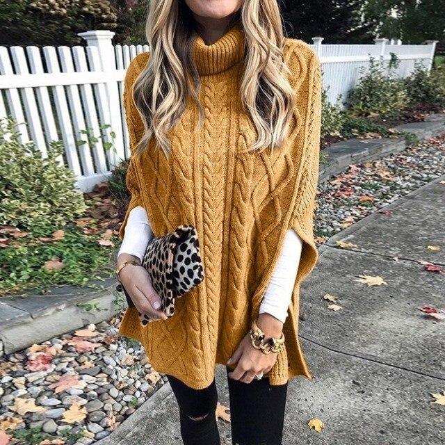 Alice Cable Knit Turtleneck Sweater
