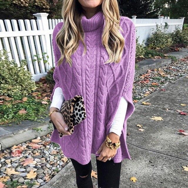 Alice Cable Knit Turtleneck Sweater
