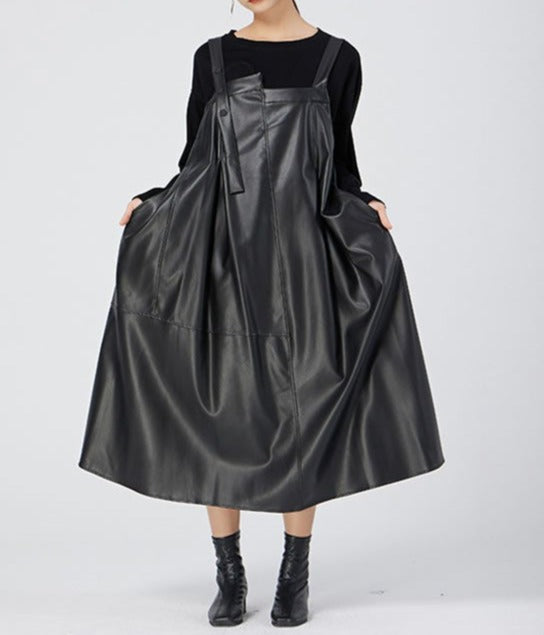 Venya Women's Faux Leather Dress