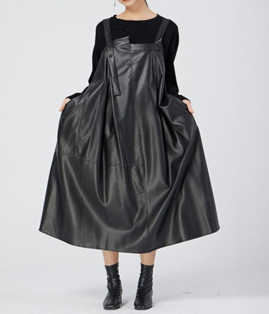 Venya Women's Faux Leather Dress