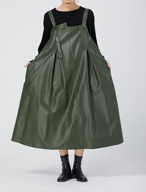 Venya Women's Faux Leather Dress